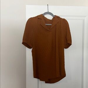 Zara Women's Brown-Orange Blouse
